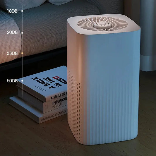Air Purifiers Home Remove Smoke Odor Formaldehy Air Cleaner HEPA Filter PM 2.5 Air Freshener for Car Bedroom Small Air Purifier