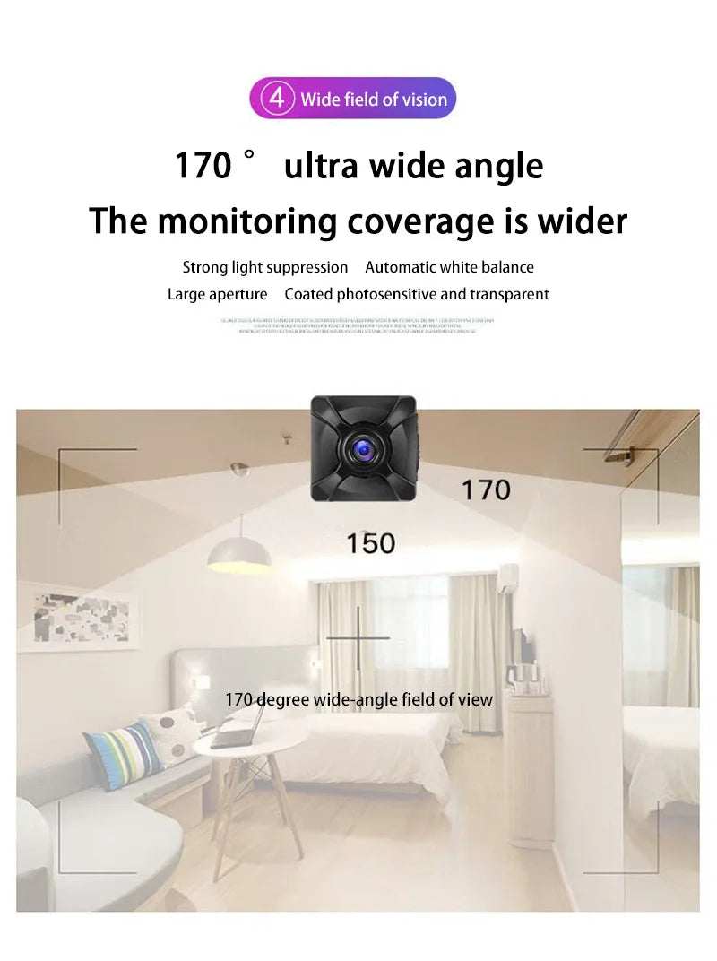 X5 Camera Mini Wireless WiFi Home Connected Mobile Remote HD Motion Detection Long Battery Life Monitor Camcorders 2025 New