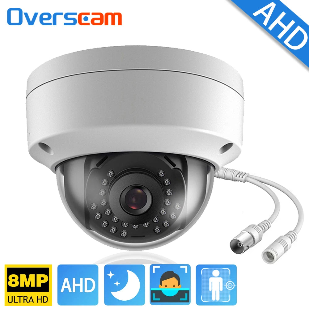 4K 8MP AHD Cameras CCTV Face Detection Security Surveillance 3.6mm Outdoor indoor Waterproof Infrared Night Vision Home Monitor