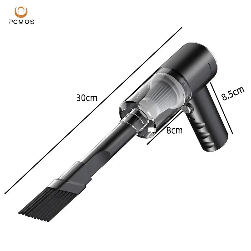 Wireless Vacuum Cleaner Dual Use for Home and Car High Power Powerful Vacuum Cleaner Black