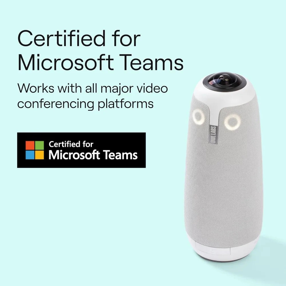 Conference Room Camera, AI-Driven Speaker-Tracking, for Teams - Works with Zoom, Meet - Plug & Play Setup