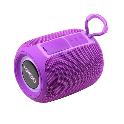 Portable Bluetooth Speaker with RGB Lights, Multiple Inputs, Handle & Loud Sound for Universal Cell Phone