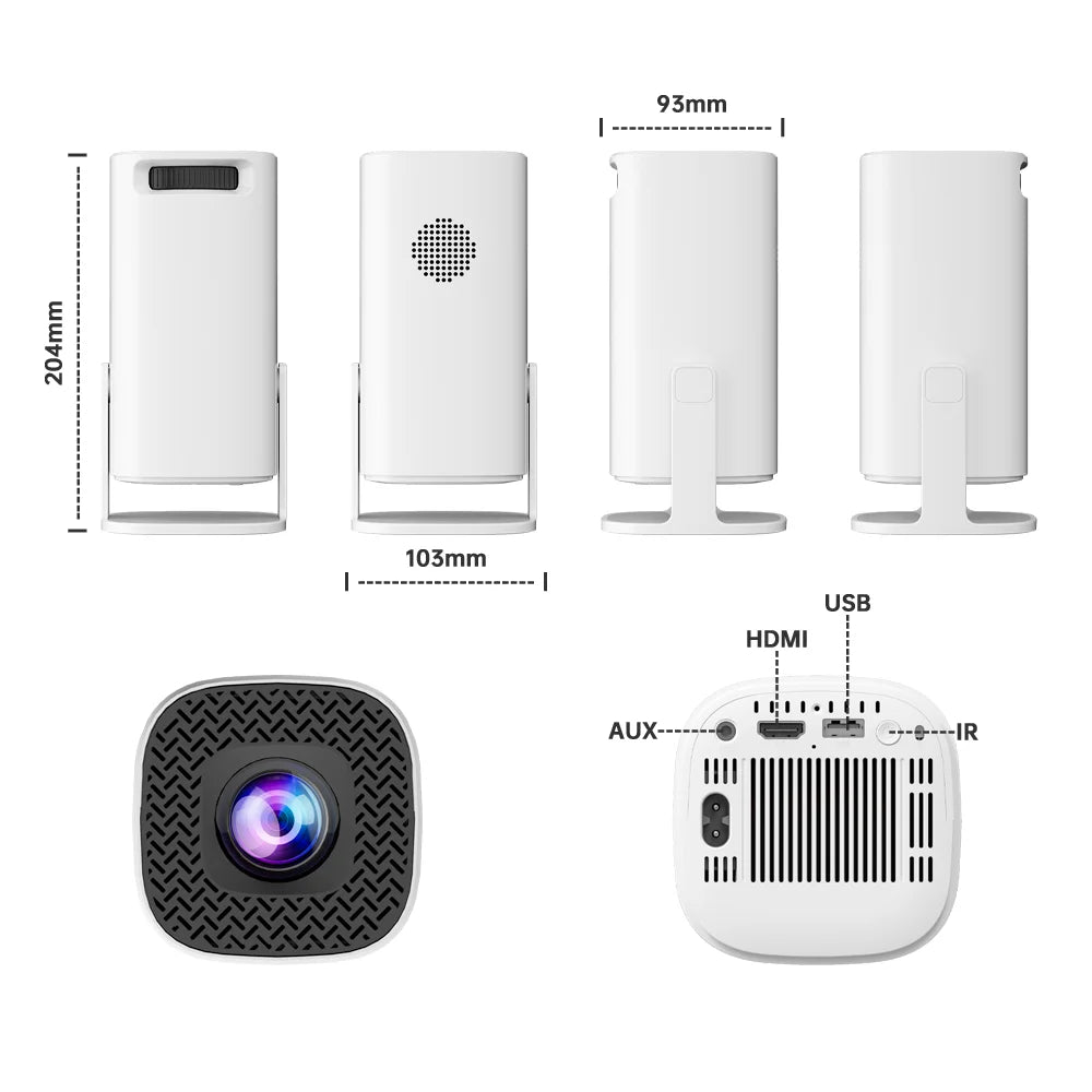 Salange Mini Projectors 4k P30 Max Game Children Kids Game Console Projectors Portable Video Android Smart Home Proyectores