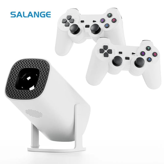 Salange Mini Projectors 4k P30 Max Game Children Kids Game Console Projectors Portable Video Android Smart Home Proyectores