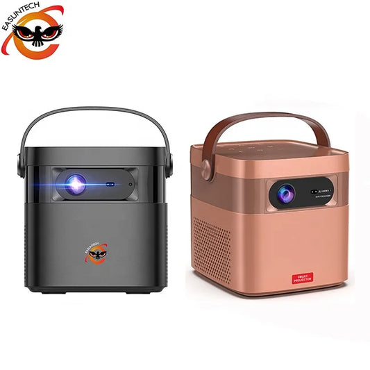 EASUNTECH M2 Battery Pico Wifi Full hd 1080p Rechargeable Pocket 3D TV Outdoor Led Smart Android 4K DLP Portable Mini Projectors