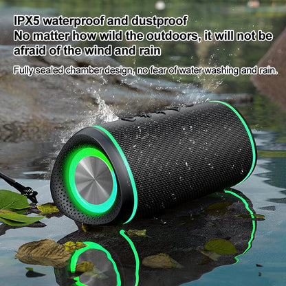 Heavy Deep Bass 3D Surround Outdoor IPX6 Waterproof Subwoofer Portable Bluetooth Wireless Speaker