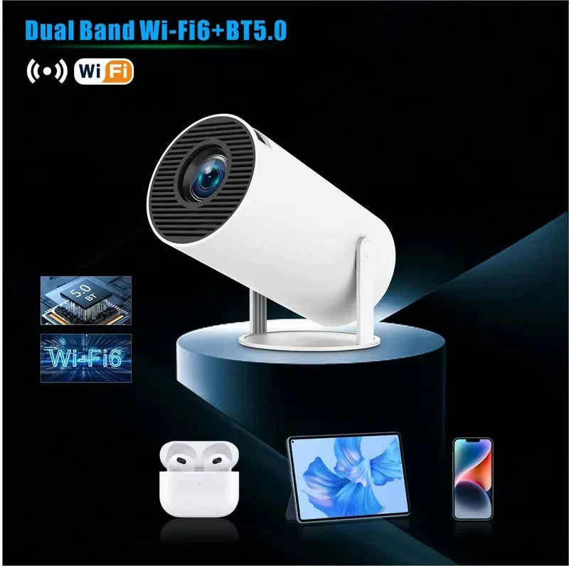 HY300 PK 2024 NEW HY300 PRO Proyector Android 11 Video Projecteur Full Office Home Smart Portable Mini Projectors