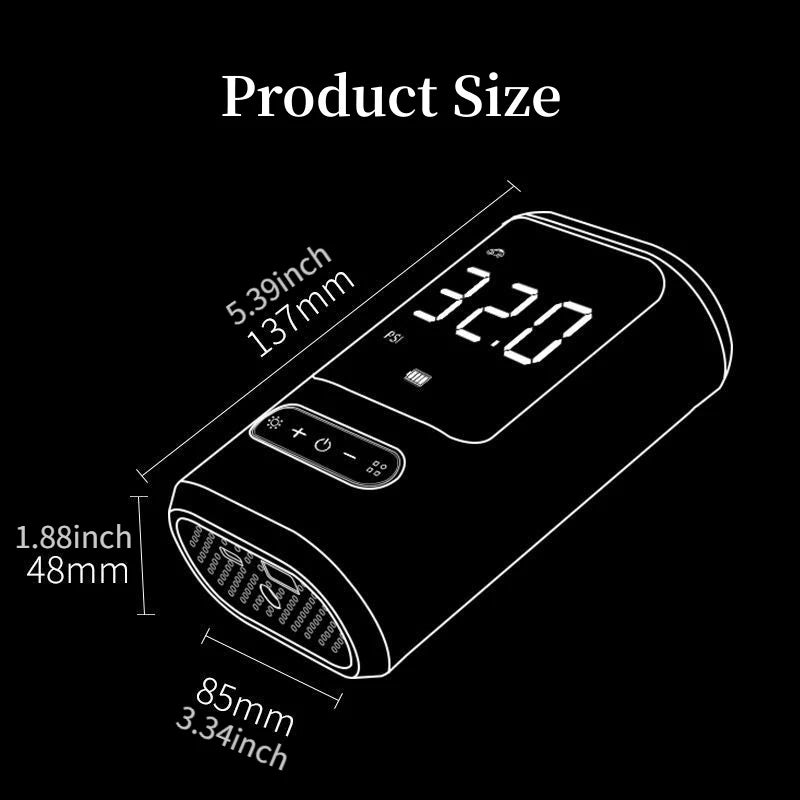 Wireless Car Air Compressor Air Pump Electric Tire Inflator Pump for Motorcycle Bicycle Boat AUTO Tyre Balls Inflatable