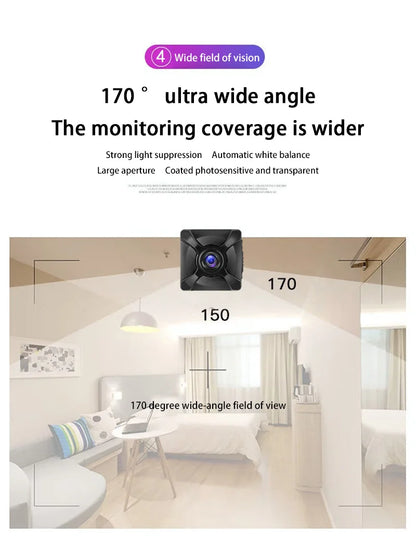 X5 Camera Mini Wireless WiFi Home Connected Mobile Remote HD Motion Detection Long Battery Life Monitor Camcorders 2025 New