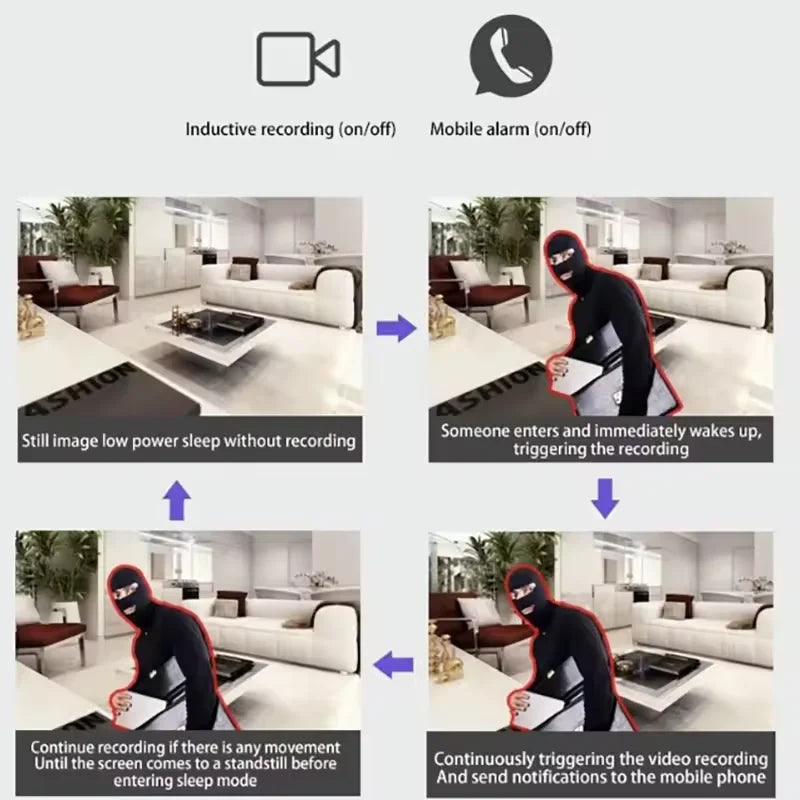 X5 Camera Mini Wireless WiFi Home Connected Mobile Remote HD Motion Detection Long Battery Life Monitor Camcorders 2025 New