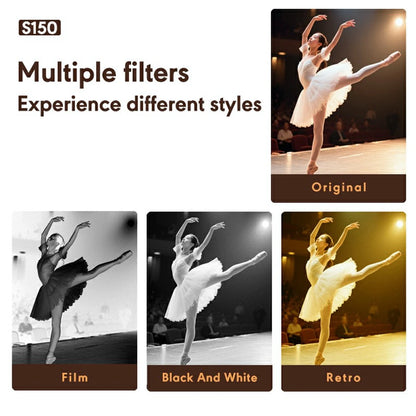 Mini Camera 0.96in Screen 1080P HD Outdoor Sports Portable Video Recorder Necklace Pendant Retro Digital Camera with 32GB Card