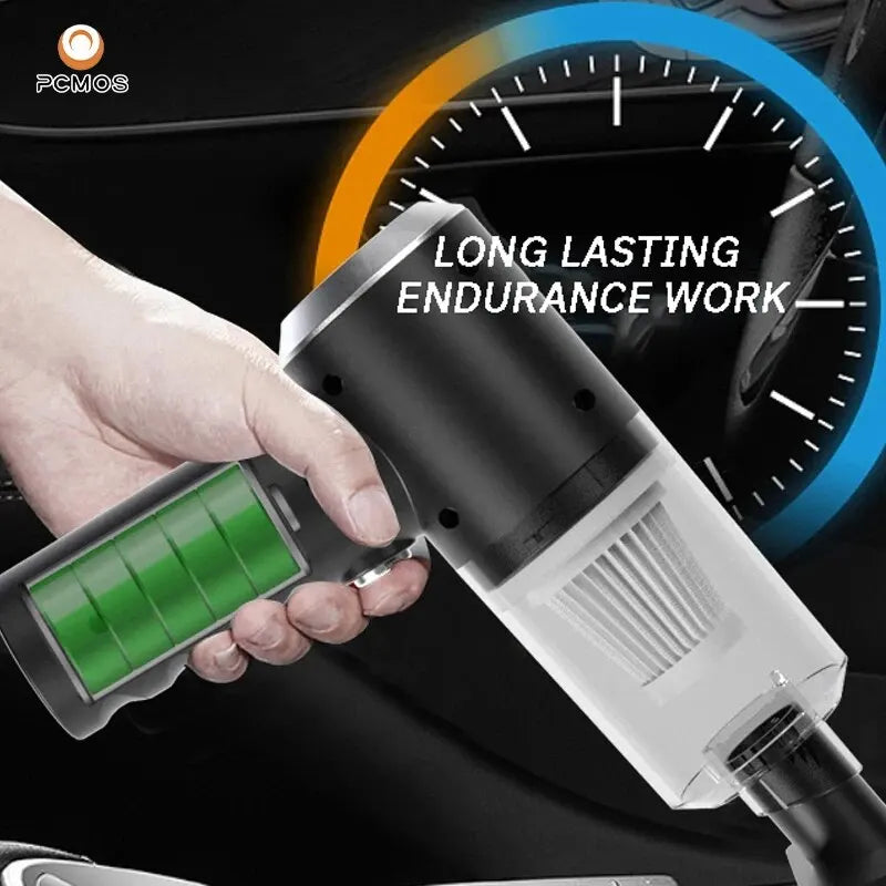 Wireless Vacuum Cleaner Dual Use for Home and Car High Power Powerful Vacuum Cleaner Black