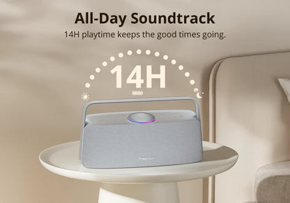 Tronsmart Fiitune X30 Speaker Bluetooth Hi-Res Home Audio with 80W Powerful, IPX6, APP Control, Portable Handle, DSP Technology