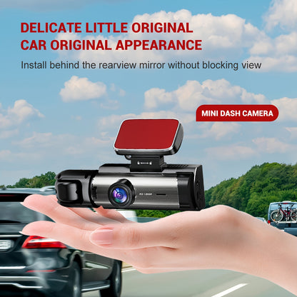 3.16-inch IPS screen dual-recording A9 driving recorder (front and inside the car, including 64G memory card)